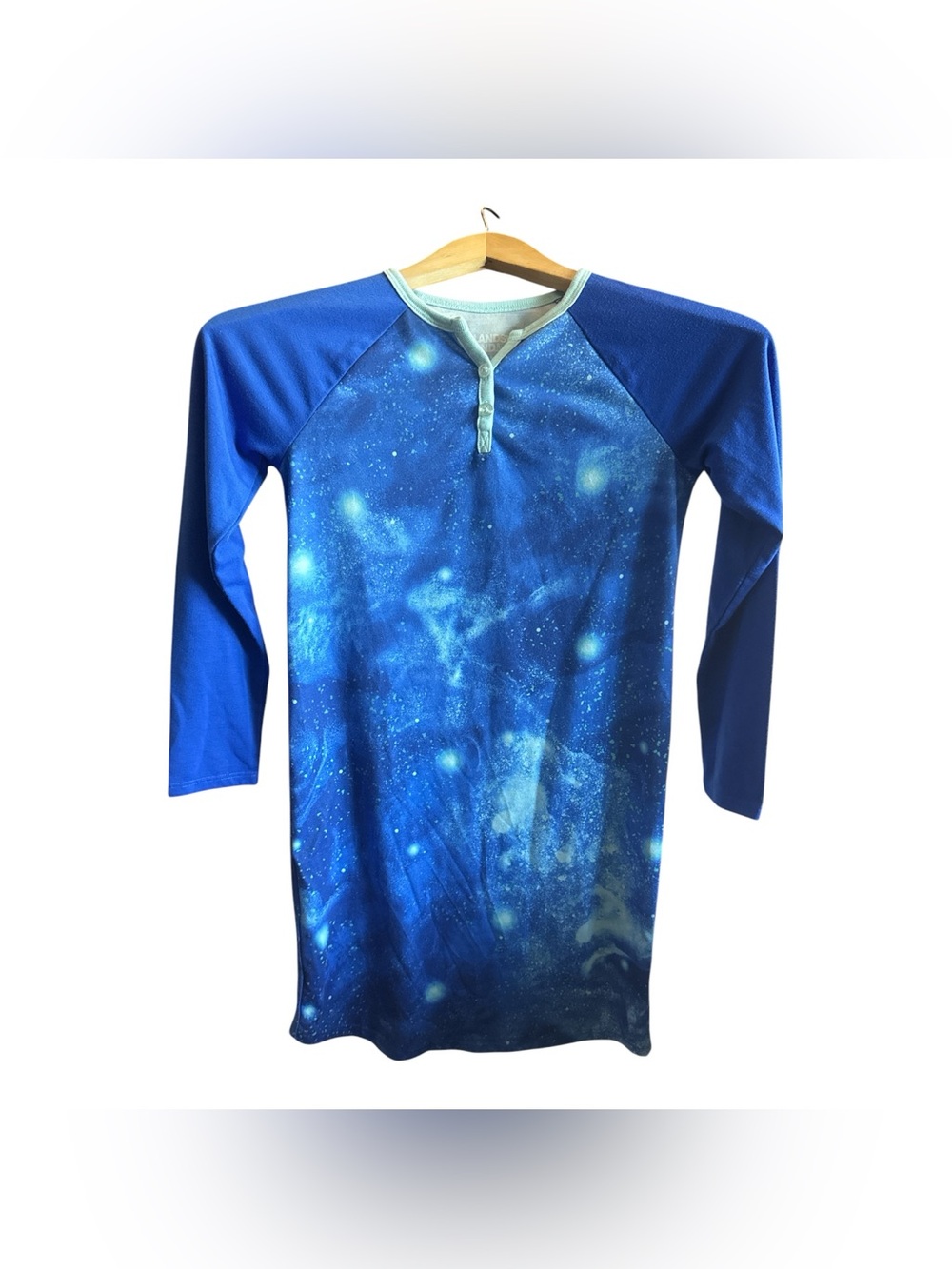 Lands' End Kids Long-Sleeve Galaxy Pajama Dress Shirt Pajamas Loungewear Bedtime